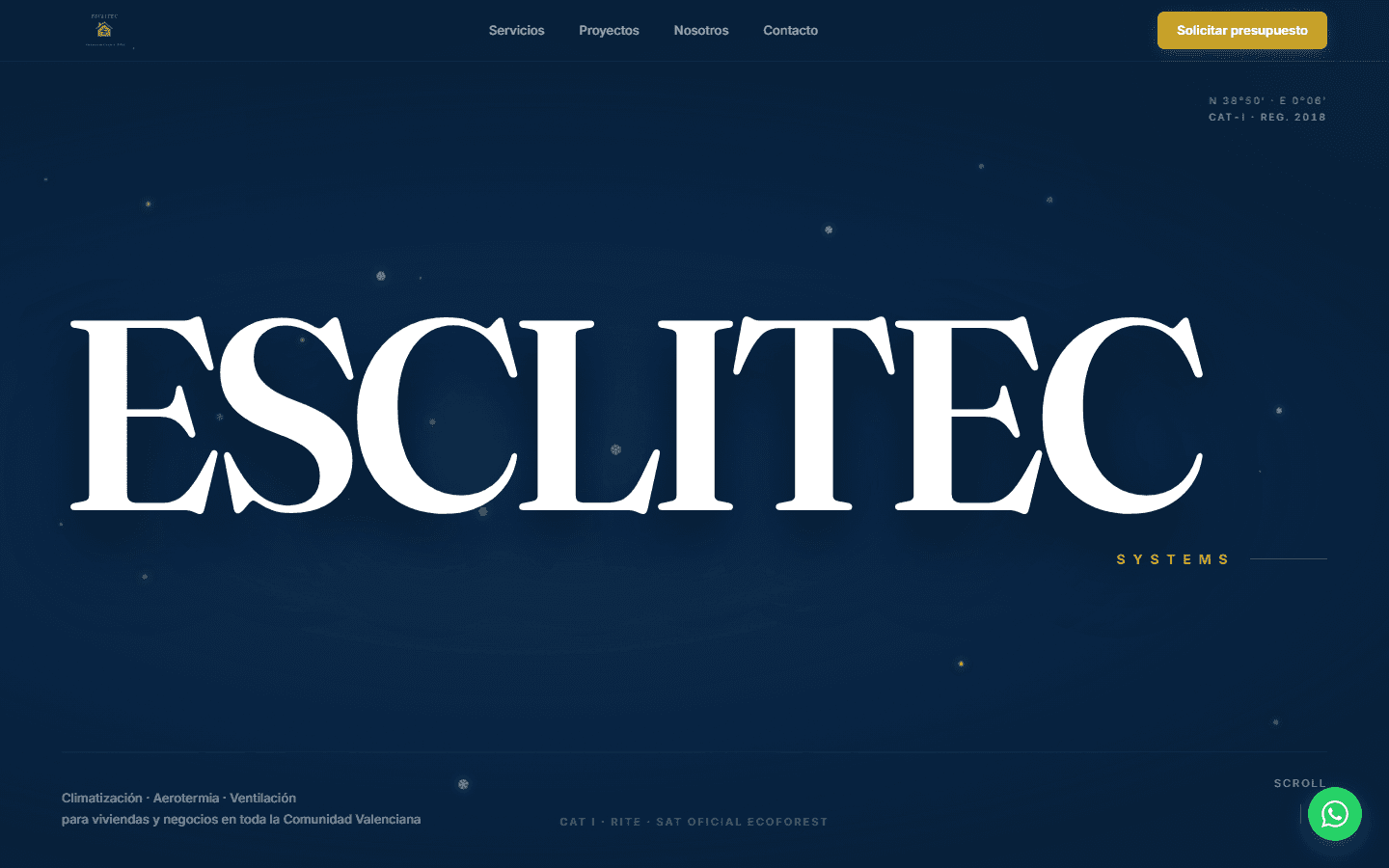 Esclitec — Web Corporativa