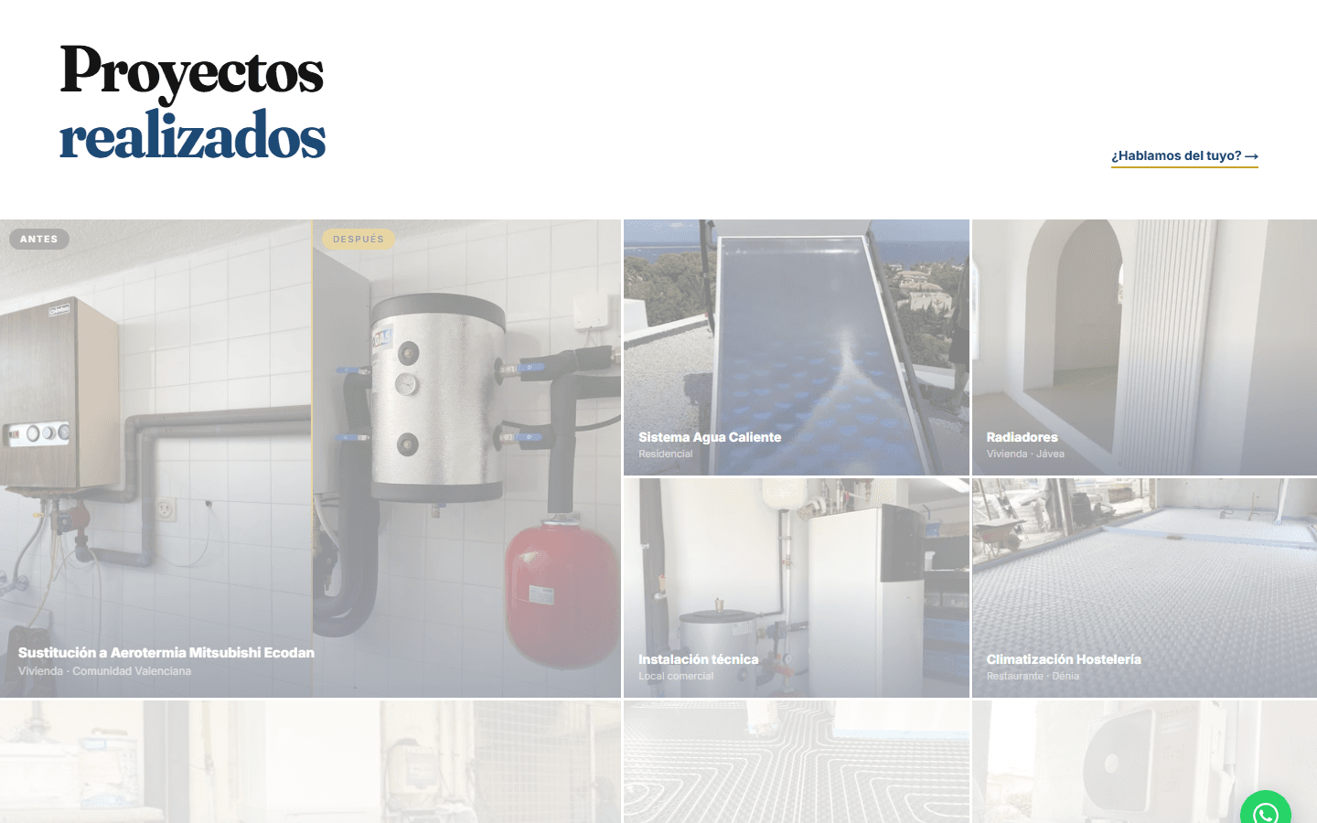 Galería de proyectos reales