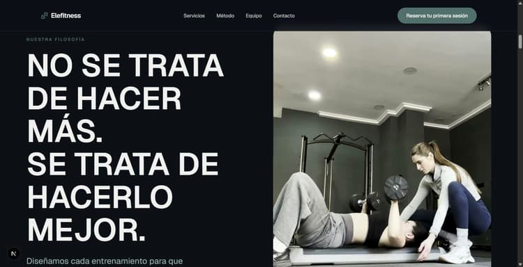 Elefitness — Reservas y Gestión — captura 1