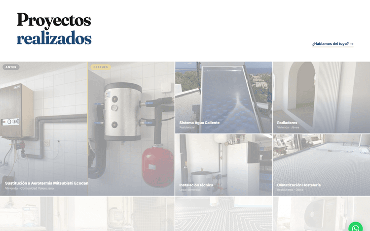 Esclitec — Web Corporativa — detalle